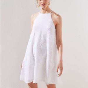LOFT Lace Halter Swing Dress